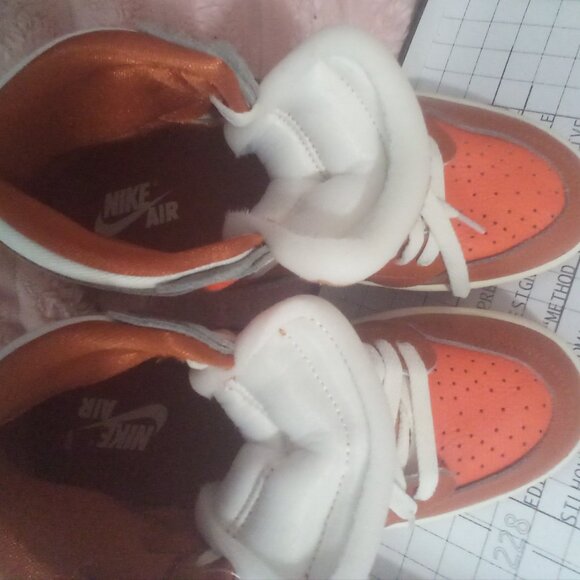 Nike Women's Air Jordan 1 High MM Desert Orange/Sail FB9891-800 Size: 7.5 NWT - Picture 5 of 14